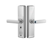 HEALBYBLE Tuya Biometrico Fingerprint Door Lock Digital Smart Electronics Password App Entry for la casa(156x22(5050),Siliver)