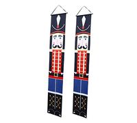 HEALEEP 1 Decorazione Natalizia Banner con Noce da Appendere per Ingressi e Porte Addobbi Festivi e Feste Atmosfera Magica per Natale