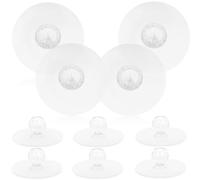 HEALEEP 10 Manopole Adesive Trasparenti per Mobili in Acrilico, Maniglie per Cassetti e Porte, Pomelli per Armadietti da Cucina Versatili, Resistenti e Adatti a Superfici Lisce come Vetro