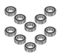 HEALEEP 10 Pezzi Cuscinetti Scanalati a V Silenziosi in Acciaio Inox ad Alta Velocità per Pulegge di Precisione, Motori Elettrici e Attrezzature Industriali, Cuscinetti di