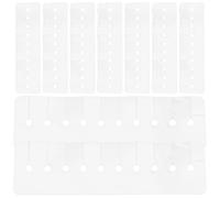 HEALEEP 10 Pezzi Protezioni Termiche Multiforo in Pvc per Extension Chioma Scudo Adesivo Protettore Colla, Strumento Professionale per Posizionamento Preciso e Protezione Capelluto