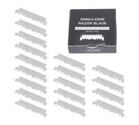 HEALEEP 100 Lame in Acciaio Inossidabile per Rasoio da Barbiere Uomo, Lamette da Barba Affilate e Resistenti, Taglierina Manuale Antiscivolo per Rasatura Veloce del Viso, Set per Cura