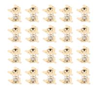 HEALEEP 100 Set Piastre a Molla Nichelate per Batterie 18650, Contatti Terminali Positivo e Negativo in Ferro per Telecomandi, Binocoli, Radio e Dispositivi Elettronici - Accessori