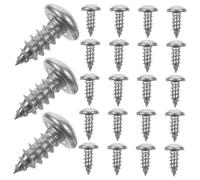 HEALEEP 100pezzi Viti Autofilettanti Inox Per Legno e Viti Legno Resistenti Alla Ruggine Con Testa Pan Per Fissaggi Rapidi