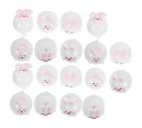 HEALEEP 18 Pollici Miniature Bunny Figurines Resin Realistic Rabbit Sculptures For Diy Crafts Cake Toppers And Seasonal Decorations For Easter And Christmas Celebrations