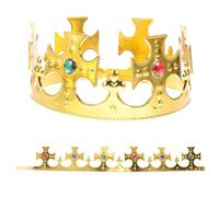 HEALEEP 2 Corone Dorate: Corone Reali E Gioielliere Di Re E Regine Di Halloween - Accessori Per Costumi E Copricapi Da Principe Per Feste Di Compleanno