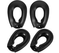 HEALEEP 2 Paia Protezione Acustica per Tintura Chioma in Silicone Nero, Copri Orecchie Impermeabili e Portatili per Styling e Bagno, Accessorio Professionale per Mantenere le Orecchie