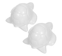 HEALEEP 2 Pezzi Copribulloni per Wc in Ceramica Forma Tartaruga Bianco Facile Installazione e Protezione Polvere per Decorazione Bagno Unica e Stilosa