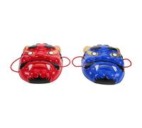 HEALEEP 2 Pezzi Maschera Demone per Halloween in Plastica Vernice Resistente e Design Raffinato, Riutilizzabile per Feste in Maschera e Spettacoli Sul Palco
