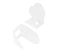 HEALEEP 2 pezzi Palette Makeup Acrilico Trasparente per Miscelazione e Trasferimento Cosmetici Comoper Fondotinta e Primer Strumento per La Personale