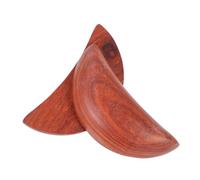 HEALEEP 2 Pezzi Tazze Divinatorie in Legno Marrone per Fengshui Significato Religioso, Compatte e Retro, per Pratiche Spirituali e Decorazioni Cinesi