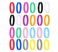 HEALEEP 24 Braccialetti in Silicone Morbido Multicolore, Braccialetti Schiaffo Regolabili e Riutilizzabili per Feste, Team Building e Attività All’aperto, Set da 24 Pezzi e Adulti