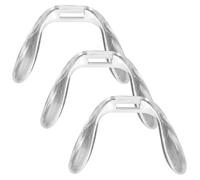 HEALEEP 3 Pezzi Cuscinetti Nasali in Plastica Trasparente per Occhiali, Naselli Antiscivolo Integrati a U per Comfort e Riduzione Carico Naso, Ricambi Pratici per Uso Quotidiano