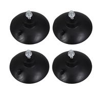 HEALEEP 4 Piedini a Ventosa in Plastica M6 con Dadi Flangiati per Tagliapatate Commerciali, Piedini Antiscivolo e Antivibrazione Rimovibili per Attrezzature da Cucina e Mobili,