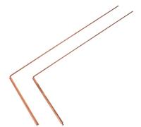 HEALEEP Bacchette da Rabdomante in Ottone 2 Pezzi Punta a Sfera Strumento di Divinazione Portatile Leggero per Ricerca Metalli e Acqua Uso Professionale Industriale