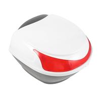 HEALEEP Box Portaoggetti Moto Bauletto Posteriore Serratura, Scatola per Attrezzi Robusta in Plastica, Contenitore Multiuso per Casco e Accessori Motociclistici, per Scooter, Protezione