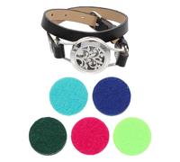 HEALEEP Bracciale Diffusore in Acciaio Inossidabile Elegante e Braccialetto Aromaterapia Decorativo Leggero per Oli Essenziali Idea Regalo per Donne e Bambine