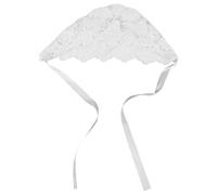 HEALEEP Cappello Battesimo Bambina in Cotone con Pizzo Bianco Cuffietta Elegante e Traspirante per Ragazzo Ragazza Mesi Accessorio Cerimonia e Foto per Stagione Calda