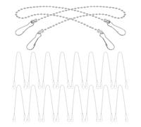 HEALEEP Catena per Appendere in Acciaio Inossidabile 28 Cm Set 24 Pezzi, Catena Sospesa per Cartelli e Decorazioni da Esterno, Supporto Resistente per Piante, Lanterne e Cartelloni