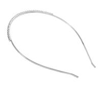 HEALEEP Cerchietto da Sposa Fascia per Chioma Donna in Metallo Strass Argento Comoda e Adatta alla Curva della Testa, Accessorio Elegante per Matrimoni e Feste