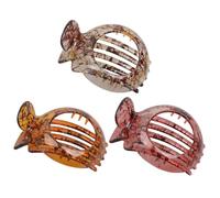 HEALEEP Clip per Chioma Accessori per Chioma in Resina 3 Design Creativo e Superficie Liscia, Clip Hollow-out per Donna per Viaggi e Bagno