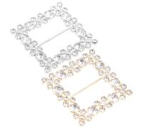 HEALEEP Clip per Sciarpa Strass e Perle, Fermaglio Elegante in Lega di Zinco 2 Pezzi Assortiti, Accessorio Chic per Decorare Camicie e Magliette in Occasioni Business