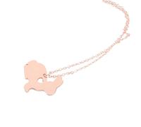 HEALEEP Collana Donna Con Ciondolo Coniglio Intagliato Leggera Eresistente Gioiello Decorativo Per Bambine E Ragazze Regalo Elegante Per Party E Viaggi