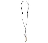 HEALEEP Collana Unisex Ciondolo a Forma di Dente Finto in Acrilico Collana Retrò Leggera e Comoda per Uso Quotidiano e Occasioni Speciali Gioielli Denti Simbolo di Coraggio e potere