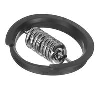 HEALEEP Copertura per Buca della Chitarra in Metallo Nero, Facile da Installare e Leggera, Adatta a Chitarre Acustiche Diametro Buca 9,8-9,9cm, Accessorio Essenziale per Strumenti