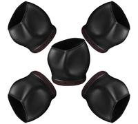 HEALEEP Copriruote per Sedie 5 Pezzi in Materiale Flessibile Tpe Funzione Antiscivolo e Protezione Pavimenti per Mobili Ruote in Casa e Ufficio