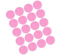 HEALEEP Dischetti Struccanti Rotondi in Cotone da 60 Mm, 20 Pezzi Rosa, Salviette Detergenti per Viso Delicate in Polpa di Legno, Adatti a Pelli Sensibili per Routine di Bellezza