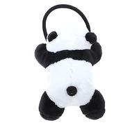HEALEEP Elastico per Chioma Panda in Flanella per Bambine, Fermaglio Morbido e Resistente, per Codini e Trecce, Non Danneggia i Chioma