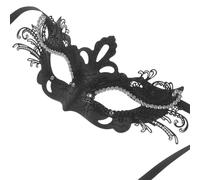 HEALEEP Elegante Nera, Accessorio Versatile e Plastica Confortevole Farfalla Halloween Ferro Maschera per per Feste di Moda e Balli