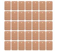 HEALEEP Etichette per Abbigliamento Stampabili Vuote 100 Pezzi Cartellini Prezzi in Carta Kraft 3,5x5 Cm per Negozi di Vestiti Boutique Organizzazione Inventario Resistente