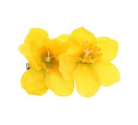 HEALEEP Fermaglio per Chioma a Forma di Narciso Giallo in Plastica, Elegante Accessorio Floreale per Donne, Adatto per Acconciature Hanfu per Domare le Frange Ribelli
