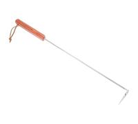 HEALEEP Gancio Design Versatile e Antiscivolo in Ferro Placcato per Barbecue con Manico in Legno per Cucina Domestica e Cottura All'aperto