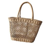 HEALEEP Intrecciata Rafia con Design Hollow Out per e Vacanze Spalla Pratica e Fashion