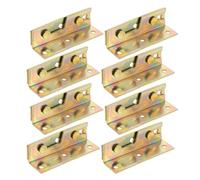 HEALEEP Kit di 8 Pezzi Staffe Professionali in Ferro per Cerniera della Sponda del Letto, Elementi di Fissaggio Robusti e Riutilizzabili per Mobili da Letto, Accessori Versatili