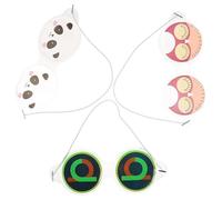 HEALEEP Maschera Occhi Rinfrescante in PVC Riutilizzabile per Ragazzi, Maschera Fredda per Dormire e Protezione Visiva 3 Pezzi