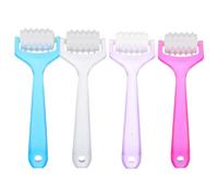 HEALEEP Massaggiatore Facciale Colore Casuale 4 Manuale per Rilassamento Muscolare Rullo in Ps Abs Pvc per della Pelle e Trattamento Anti-rughe Viso