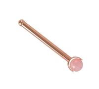HEALEEP Massaggiatore Jade Roller in Naturale Rosa con in Metallo Rosa Oro Strumento per Massaggio e per Viaggi e