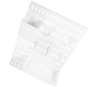 HEALEEP Mensola da Parete Pannello, Organizzatore Portaoggetti per Scrivania e Cucina, Kit Montaggio senza Fori per Riporre Accessori Casa