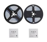 HEALEEP Modanatura Flessibile Adesiva per Battiscopa e Soffitto in PVC, Bordo Decorativo Autoadesivo per Pareti, Set 2 Pezzi per Finitura e Copri Battiscopa, Facile da Applicare in