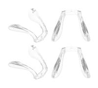 HEALEEP Naselli per Occhiali in Silicone Trasparenti Antiscivolo 4 Pezzi, Cuscinetti Nasali Delicati per Naso, Supporto Stabile per Montature di Occhiali da Vista e Sole, Adatti per Uso