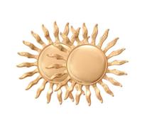 HEALEEP Orecchini di Orecchini a Bottone in Lega a Forma di Girasole Color Oro, 1 Moda per Ragazze e Donne, per Quotidiano