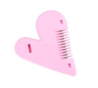 HEALEEP Pettine Doppio per Chioma Rosa in Plastica per Taglio Completo e Fai-da-te, Stile Semplice ed Elegante, per Donne