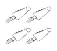 HEALEEP Pinze per Servire Lumache in Acciaio Inox 4 Pezzi Molla, Clip per Cibo a Base di Crostacei, Utensili da Cucina Ergonomici per Buffet, Feste e Ristoranti