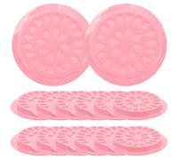 HEALEEP Porta Colla per Ciglia 100 Pezzi Pallet Porta-innesti per Extension Ciglia in Plastica Rosa Leggero e Pratico Accessorio Professionale per Estetiste e Applicazioni di Trucco