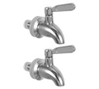 HEALEEP Rubinetto Erogatore D'acqua in Acciaio Inox 304 12mm, Set 2 Pezzi, Ricambio per Distributore Bevande Calde e Fredde, Adatto per Succhi, Birra e Acqua, Uso Domestico e Commerciale
