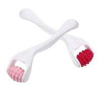 HEALEEP Rullo Massaggiante per Viso e Occhi in Silicone, Mini Rullo Rotante per Massaggio Muscolare, Set 2 Pezzi Rosa e Fucsia, Strumento per Cura della Pelle Adatto a Uso